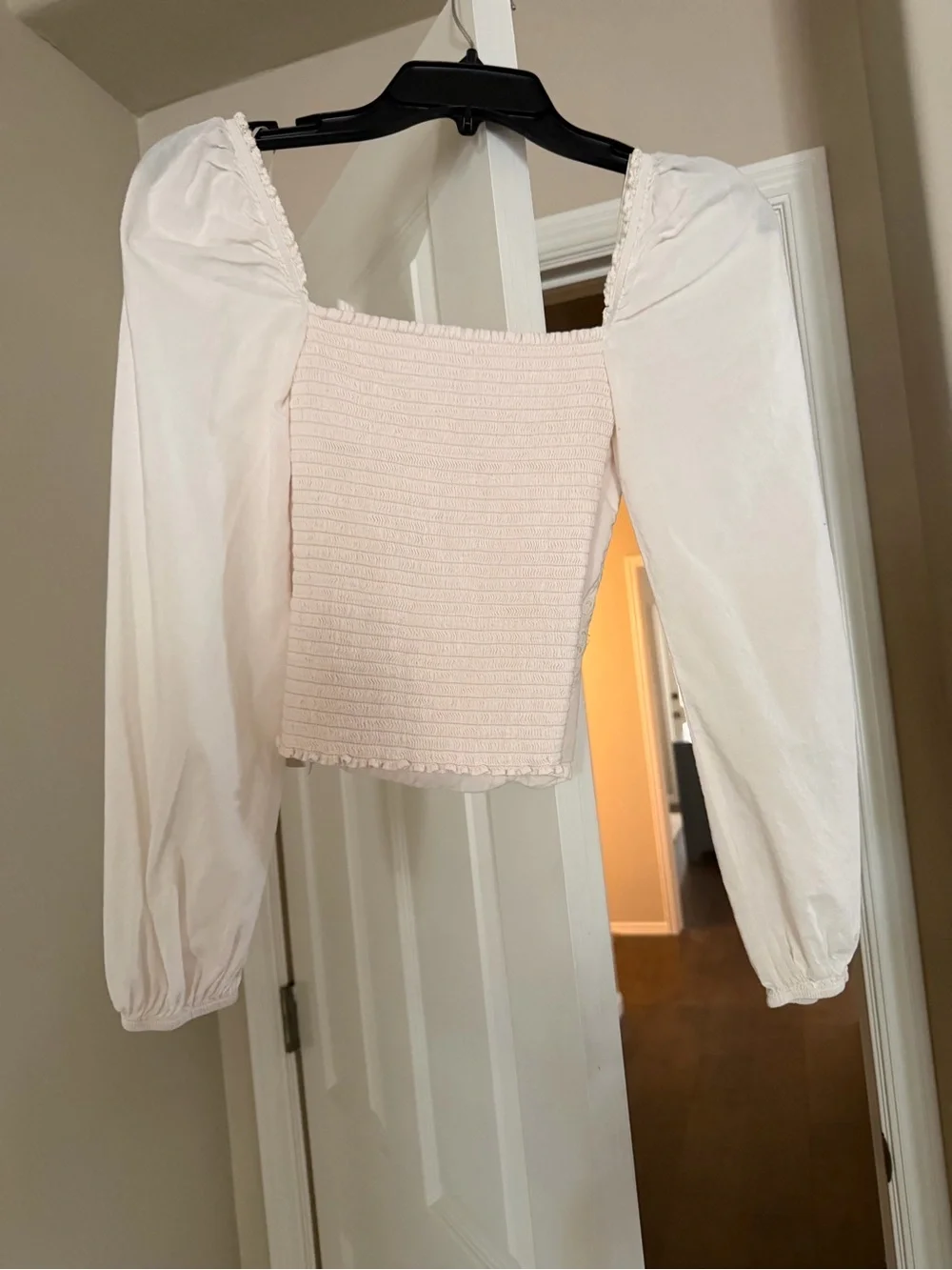 Reformation Isadora Cream Top